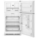 Maytag MRTX5121TW Top Freezer Refrigerator, 33 inch Width, 21 cu. ft. Capacity, Optional Ice Maker (Special Order), White colour, FreshLock™ crisper