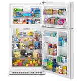 Maytag MRTX5121TW Top Freezer Refrigerator, 33 inch Width, 21 cu. ft. Capacity, Optional Ice Maker (Special Order), White colour, FreshLock™ crisper