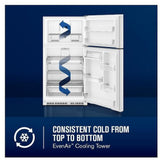 Maytag MRTX5121TW Top Freezer Refrigerator, 33 inch Width, 21 cu. ft. Capacity, Optional Ice Maker (Special Order), White colour, FreshLock™ crisper