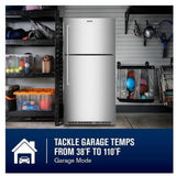 Maytag MRTX7621TZ Top Freezer Refrigerator, 33 inch Width, 21 cu. ft. Capacity, Ice Dispenser (Freezer Located), ENERGY STAR Certified, Stainless Steel colour, EvenAir™ Cooling System, PowerCold® Feature, BrightSeries™ LED, FreshLock™ crisper
