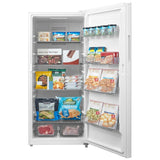 Midea MRU21F6AWW Upright Freezer, 30 inch Width, 21.0 cu. ft. Capacity, Frost Free, ENERGY STAR Certified, Reversible Door, Interior Light (Freezer), Convertible Fridge/Freezer, White colour