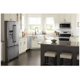 Maytag MSS25C4MGZ Side by Side Refrigerator, Ice Dispenser (Thru Door), Water Dispenser (Exterior), 24.51 cu. ft. Capacity, Stainless Steel colour