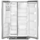 Maytag MSS25C4MGZ Side by Side Refrigerator, Ice Dispenser (Thru Door), Water Dispenser (Exterior), 24.51 cu. ft. Capacity, Stainless Steel colour