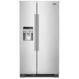 Maytag MSS25C4MGZ Side by Side Refrigerator, Ice Dispenser (Thru Door), Water Dispenser (Exterior), 24.51 cu. ft. Capacity, Stainless Steel colour