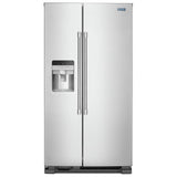 Maytag MSS25C4MGZ Side by Side Refrigerator, Ice Dispenser (Thru Door), Water Dispenser (Exterior), 24.51 cu. ft. Capacity, Stainless Steel colour