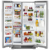 Maytag MSS25N4MKZ Side by Side Refrigerator, 36 inch Width, 25 cu. ft. Capacity, Stainless Steel colour