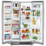 Maytag MSS25N4MKZ Side by Side Refrigerator, 36 inch Width, 25 cu. ft. Capacity, Stainless Steel colour