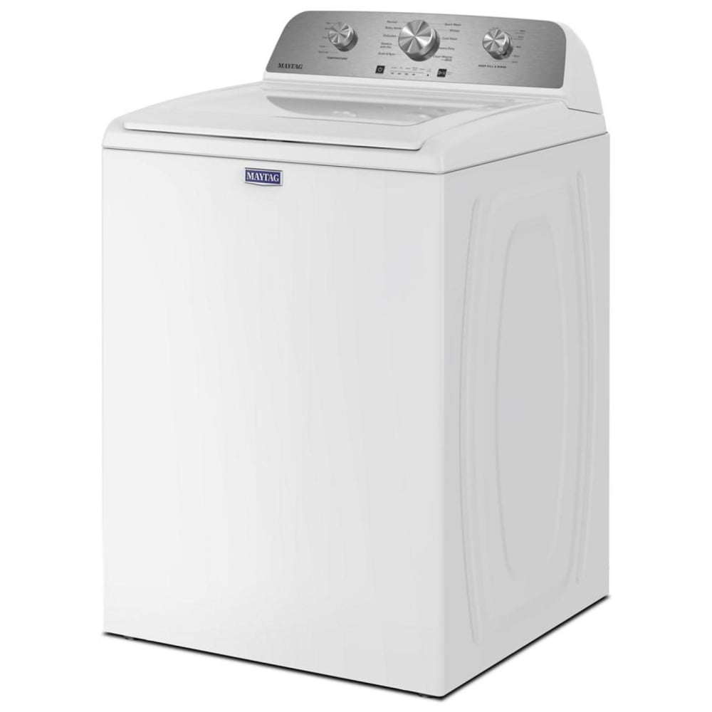 Maytag MTW4205SW Top Load Washer, 4.8 cu. ft. Washer Capacity, 10 Wash Cycles, 5 Temperature Settings, 700 RPM Washer Spin Speed, Agitator, White colour