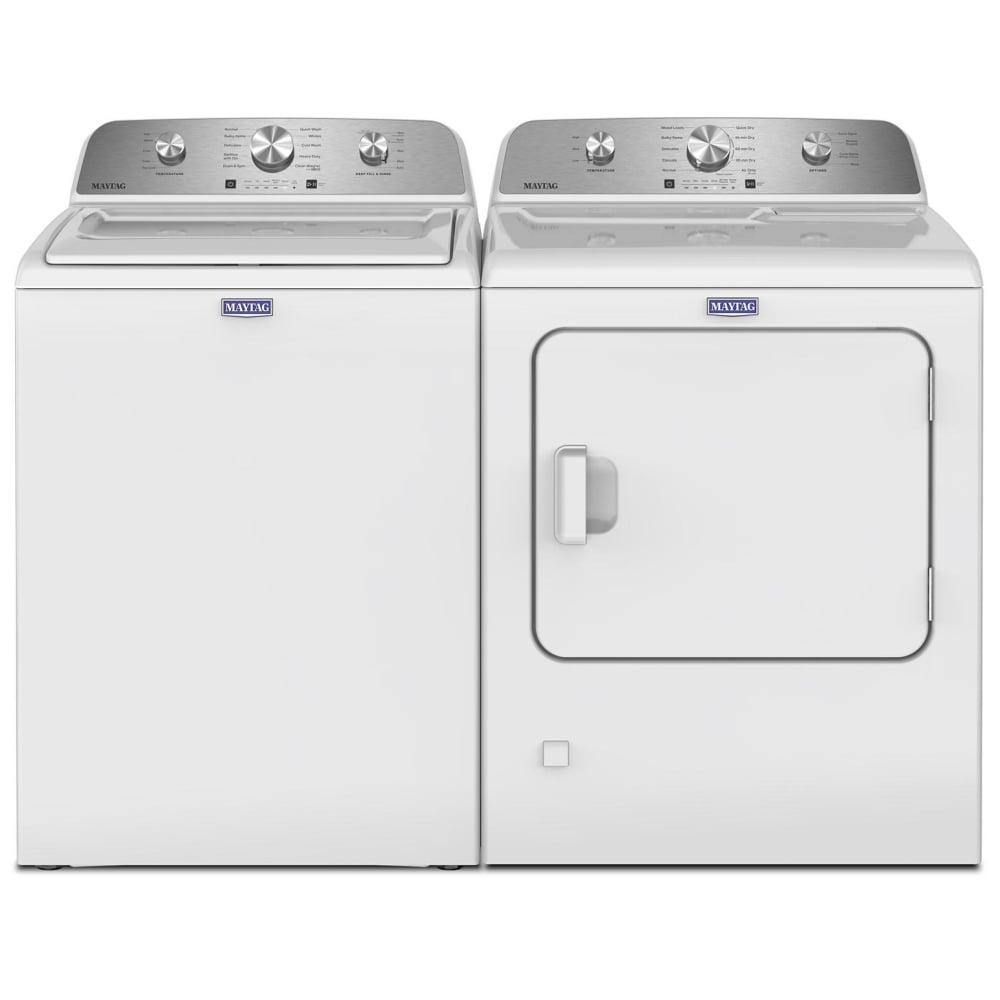 Maytag MTW4205SW Top Load Washer, 4.8 cu. ft. Washer Capacity, 10 Wash Cycles, 5 Temperature Settings, 700 RPM Washer Spin Speed, Agitator, White colour
