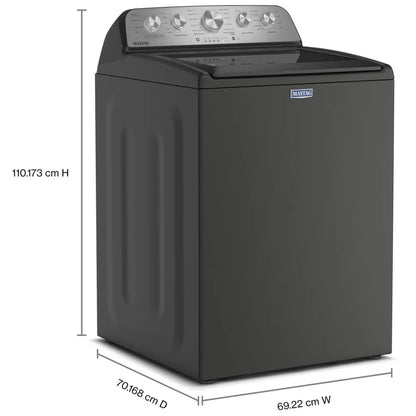Maytag MTW5600RU 顶部装载洗衣机，5.5 立方英尺洗衣机容量，11 种洗涤程序，3 种温度设置，750 RPM 洗衣机旋转速度，叶轮