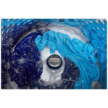 Maytag MTW5600RW 顶开式洗衣机，5.5 立方英尺洗衣机容量，11 种洗涤程序，3 种温度设置，750 RPM 洗衣机转速，叶轮，白色