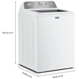 Maytag MTW5605RW Washer, 27 inch Width, 5.4 cu. ft. Washer Capacity, 11 Wash Cycles, 3 Temperature Settings, 750 RPM Washer Spin Speed, White colour
