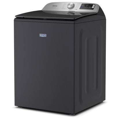 Maytag MTW6205RF 顶开式洗衣机，6 立方英尺容量，10 种洗涤程序，5 种温度设置，750 RPM 洗衣机转速，搅拌器，支持 Wifi，午夜钢色