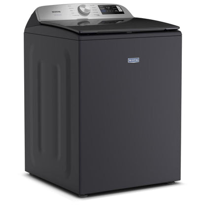 Maytag MTW6205RF 顶开式洗衣机，6 立方英尺容量，10 种洗涤程序，5 种温度设置，750 RPM 洗衣机转速，搅拌器，支持 Wifi，午夜钢色