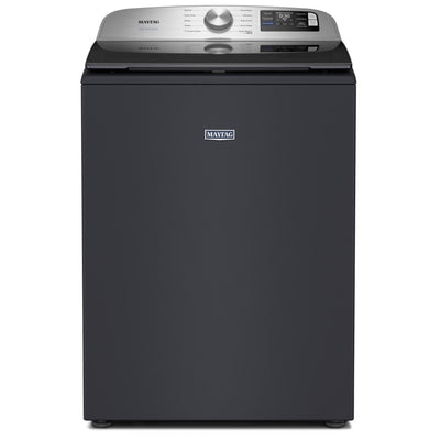 Maytag MTW6205RF 顶开式洗衣机，6 立方英尺容量，10 种洗涤程序，5 种温度设置，750 RPM 洗衣机转速，搅拌器，支持 Wifi，午夜钢色