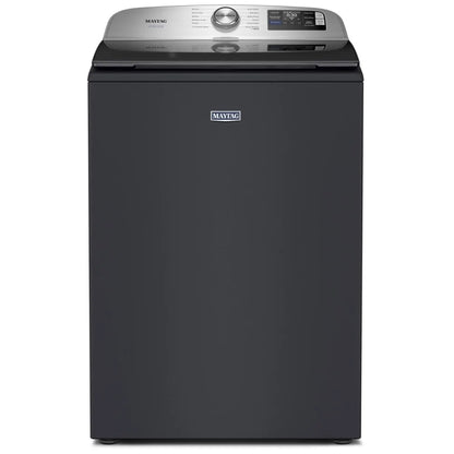 Maytag MTW7205RF 顶部装载洗衣机，6.0 立方英尺洗衣机容量，12 种洗涤程序，5 种温度设置，750 RPM 洗衣机转速，搅拌器，支持 Wifi，午夜钢色