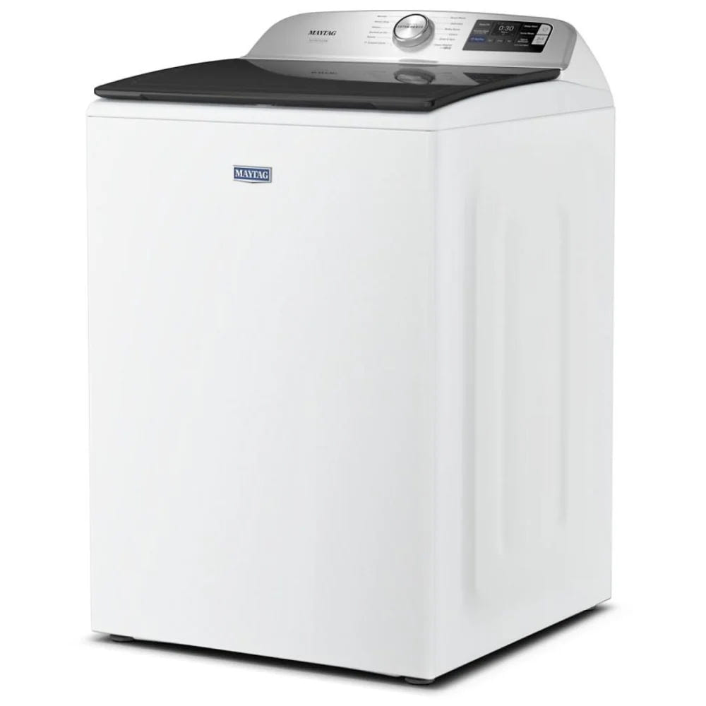 Maytag MTW7205RW 顶开式洗衣机，6.0 立方英尺容量，12 种洗涤程序，5 种温度设置，750 RPM 洗衣机转速，搅拌器，支持 Wifi，白色