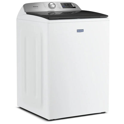 Maytag MTW7205RW 顶开式洗衣机，6.0 立方英尺容量，12 种洗涤程序，5 种温度设置，750 RPM 洗衣机转速，搅拌器，支持 Wifi，白色