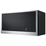 LG MVEL2033F Over the Range Microwave, 30 inch Exterior Width, 2 cu. ft. Capacity, 400 CFM, 900 W Watts, Halogen , Stainless Steel colour
