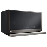 LG MVEL2137D Over the Range Microwave, 30 inch Exterior Width, 2.1 cu. ft. Capacity, 400 CFM, 1,050 W Watts, LED, Black Stainless Steel colour