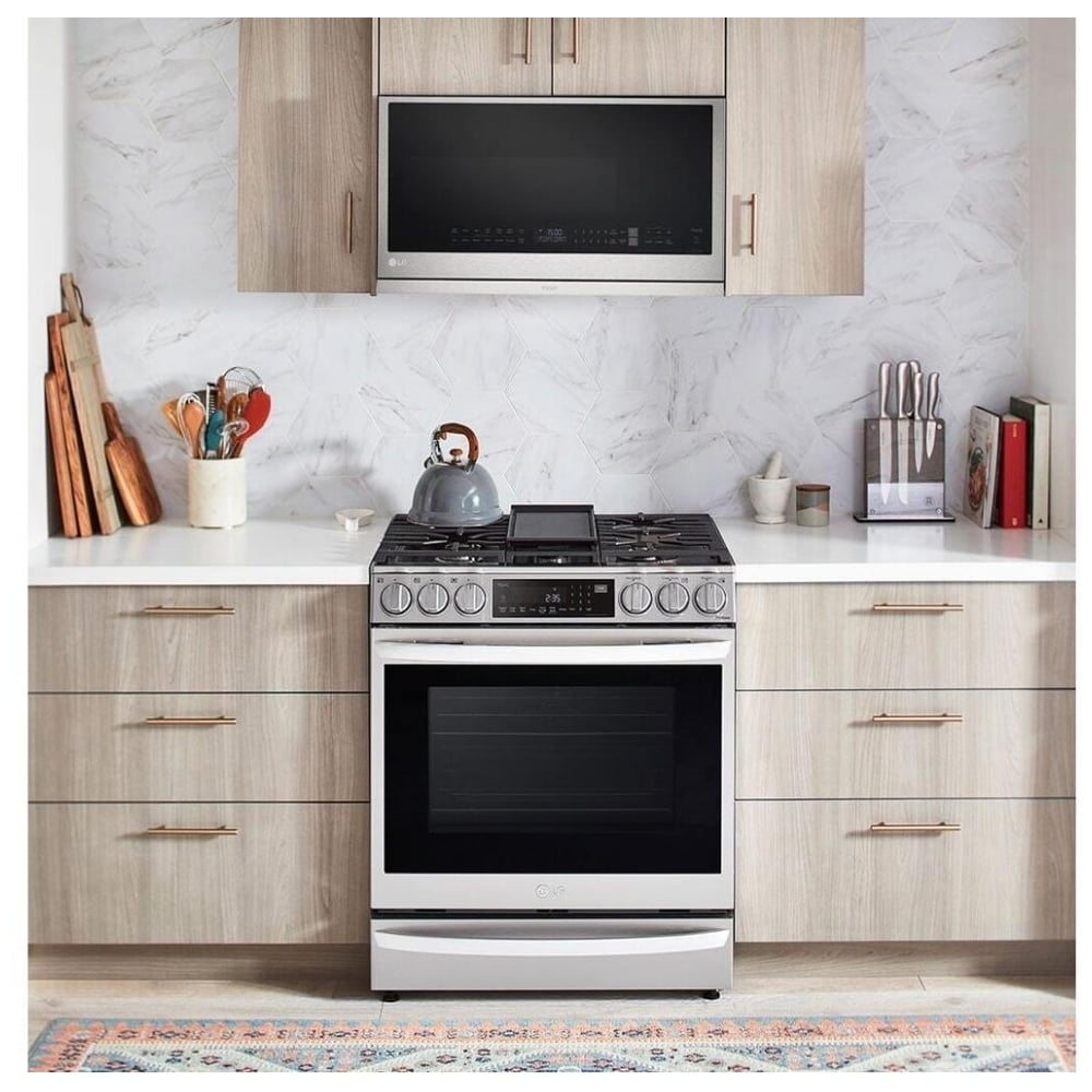 LG MVEL2137F 2.1 cu. ft. Smart Wi-Fi Enabled Over-the-Range Microwave Oven with ExtendaVent 2.0 & EasyClean