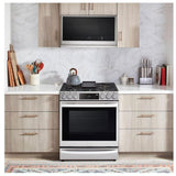 LG MVEL2137F Over the Range Microwave, 30 inch Exterior Width, 2.1 cu. ft. Capacity, 400 CFM, 900 W Watts, LED, Stainless Steel colour