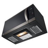 LG MVEM1825D Over the Range Microwave, 30 inch Exterior Width, 1.8 cu. ft. Capacity, 300 CFM, 1,000 W Watts, Halogen , Black Stainless Steel colour