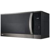 LG MVEM1825D Over the Range Microwave, 30 inch Exterior Width, 1.8 cu. ft. Capacity, 300 CFM, 1,000 W Watts, Halogen , Black Stainless Steel colour