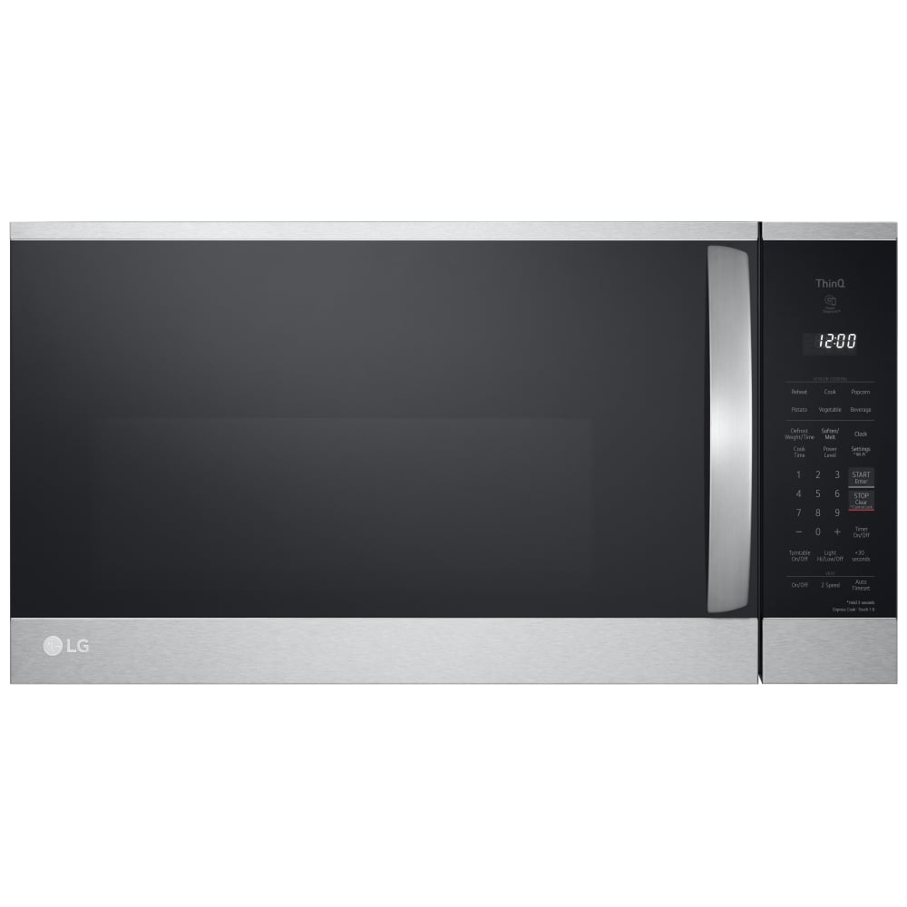 LG MVEM1825F Over the Range Microwave, 30 inch Exterior Width, 1.8 cu. ft. Capacity, 300 CFM, 900 W Watts, LED, Stainless Steel colour