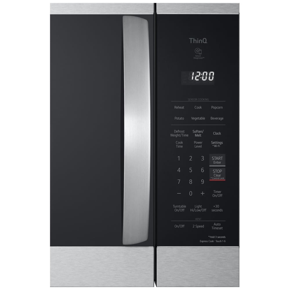 LG MVEM1825F 1.8 cu. ft. Smart Wi-Fi Enabled Over-the-Range Microwave Oven