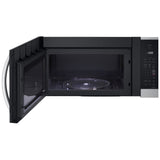 LG MVEM1825F Over the Range Microwave, 30 inch Exterior Width, 1.8 cu. ft. Capacity, 300 CFM, 900 W Watts, LED, Stainless Steel colour