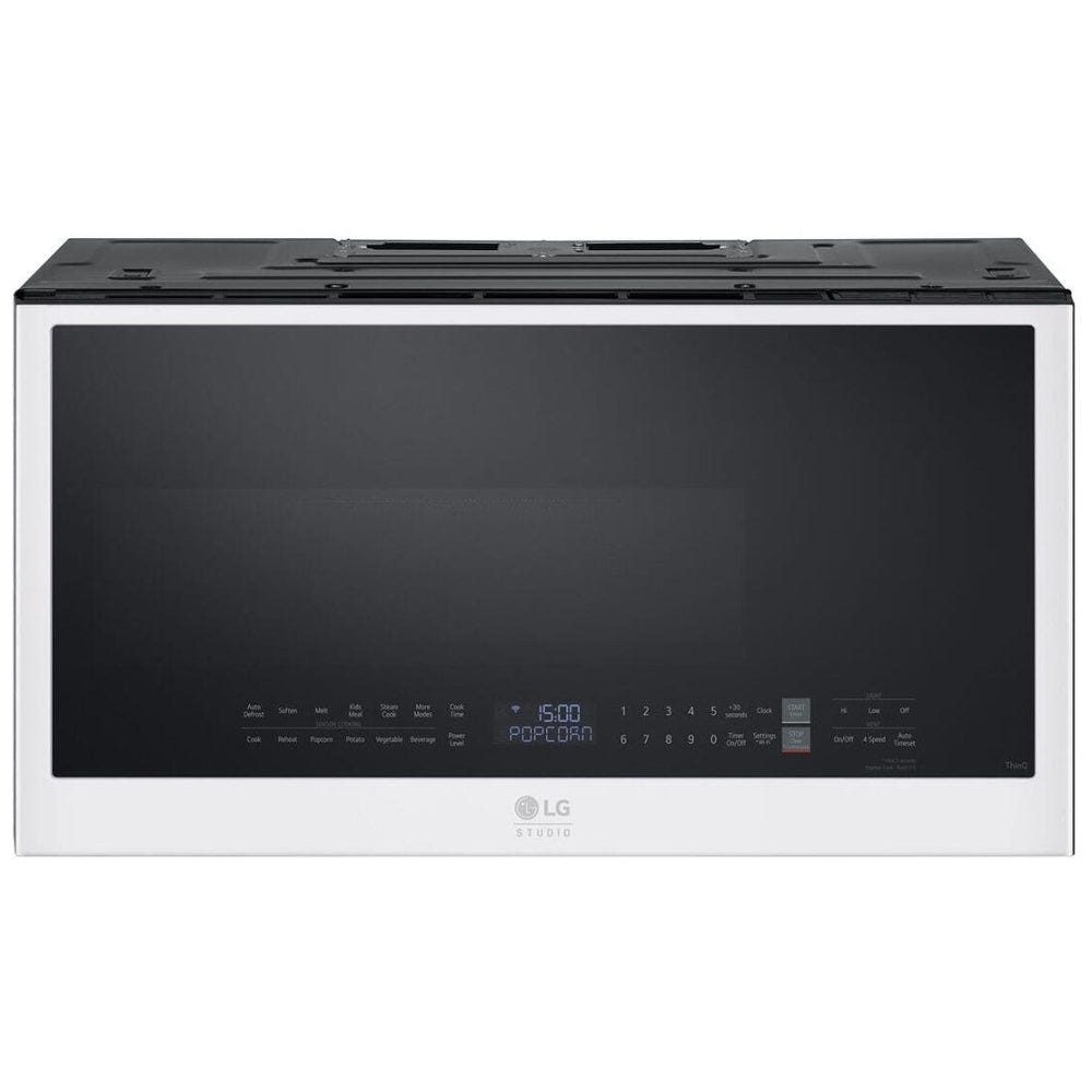 LG Studio Essence White 2.0 cu.ft. Smart Over-the-Range Microwave Oven MVES2033N