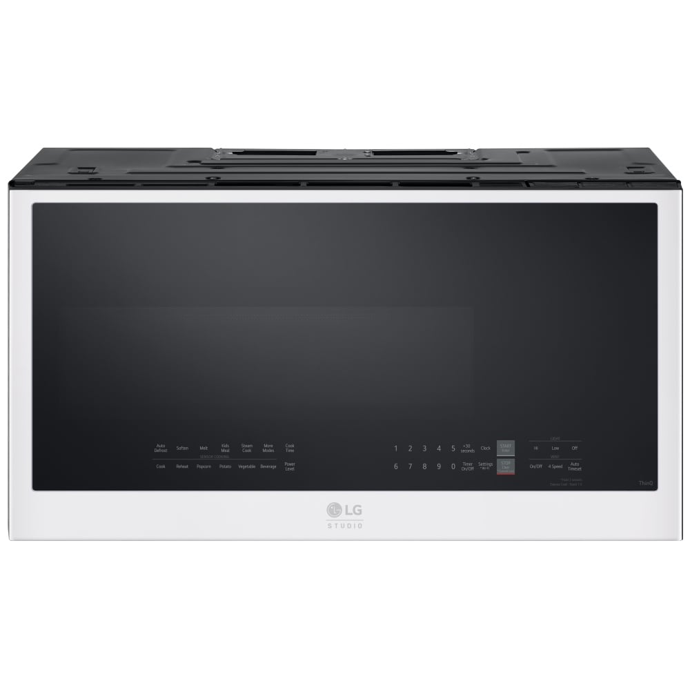 LG Studio MVES2033N Over the Range Microwave, 30 inch Exterior Width, 2 cu. ft. Capacity, 400 CFM, 900 W Watts, LED, Essence White colour