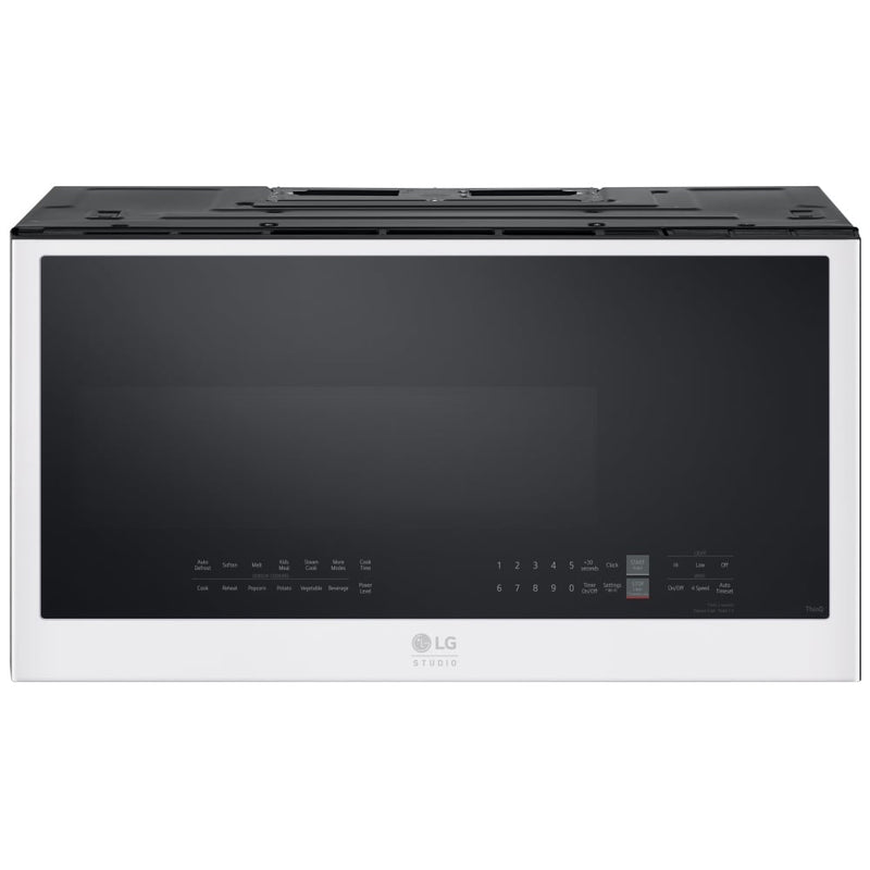 LG Studio MVES2033N Over the Range Microwave, 30 inch Exterior Width, 2 cu. ft. Capacity, 400 CFM, 900 W Watts, LED, Essence White colour