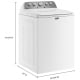 Maytag Washer MVW5035MW & Electric Dryer YMED5030MW