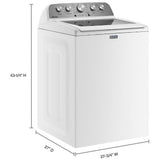 Maytag MVW5430MW Top Load Washer, 28 inch Width, 5.5 cu. ft. Washer Capacity, 770 RPM Washer Spin Speed, 11 Wash Cycles, White colour
