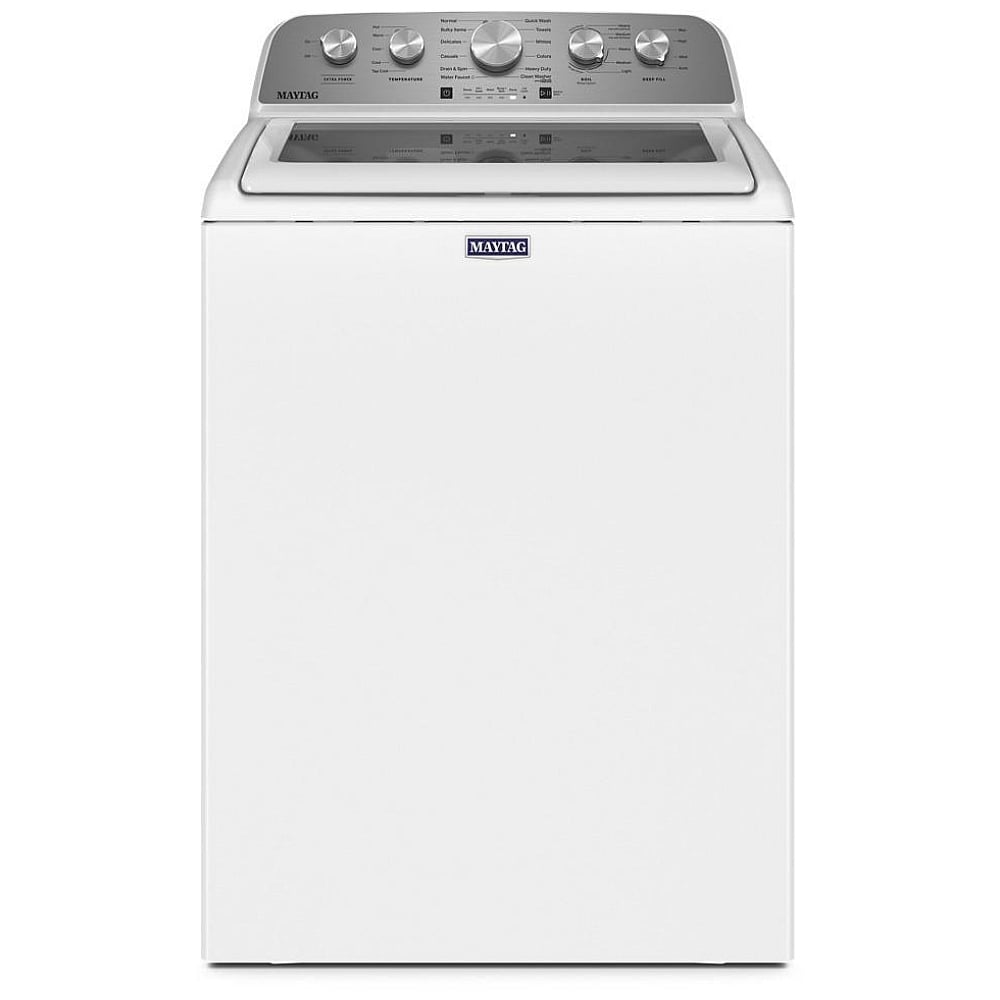 Maytag MVW5430MW Top Load Washer, 28 inch Width, 5.5 cu. ft. Washer Capacity, 770 RPM Washer Spin Speed, 11 Wash Cycles, White colour
