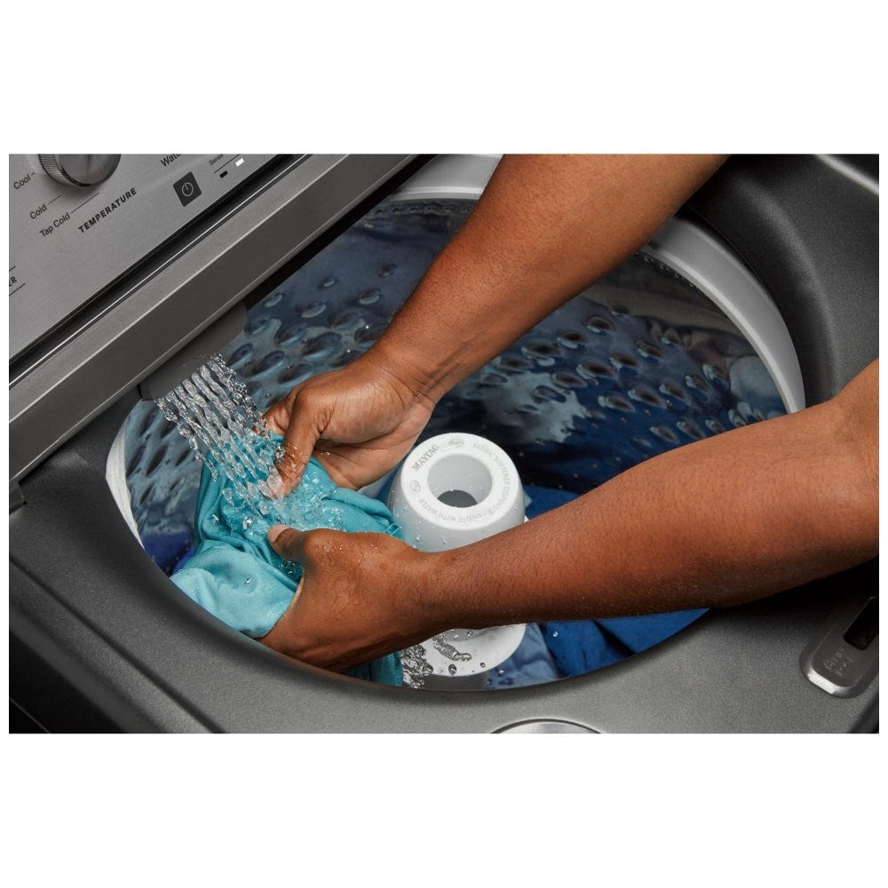 Maytag MVW5435PBK Top Load Washer, Agitator, 5.5 cu. ft. Washer Capacity, 11 Wash Cycles, 5 Temperature Settings, 770 RPM Washer Spin Speed