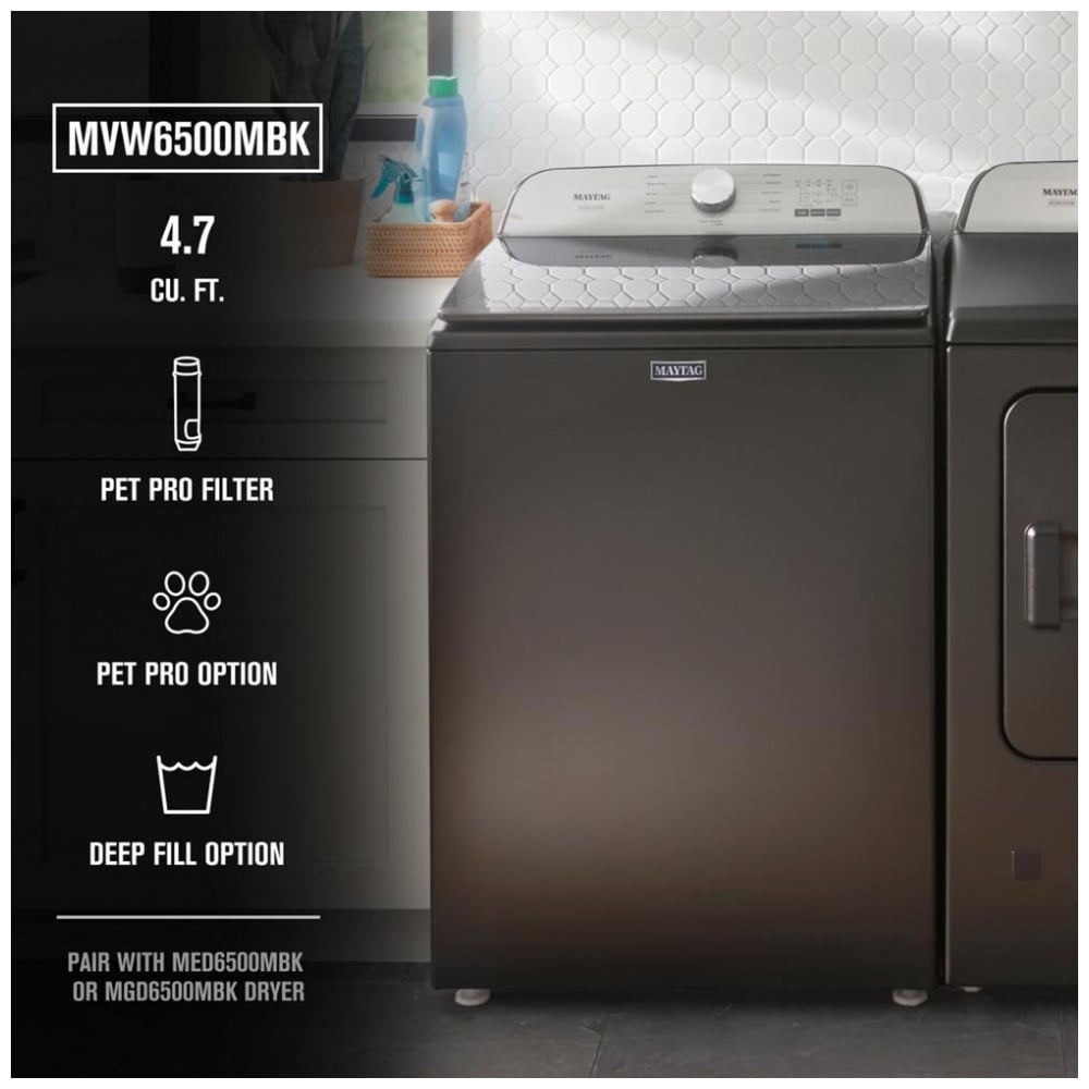 Maytag MVW6500MBK Top Load Washer