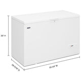 Maytag MZC5216LW Chest Freezer, 55.25 inch Width, 16 cu. ft. Capacity, Manual, Interior Light (Freezer), Convertible Fridge/Freezer, White colour