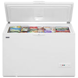 Maytag MZC5216LW Chest Freezer, 55.25 inch Width, 16 cu. ft. Capacity, Manual, Interior Light (Freezer), Convertible Fridge/Freezer, White colour