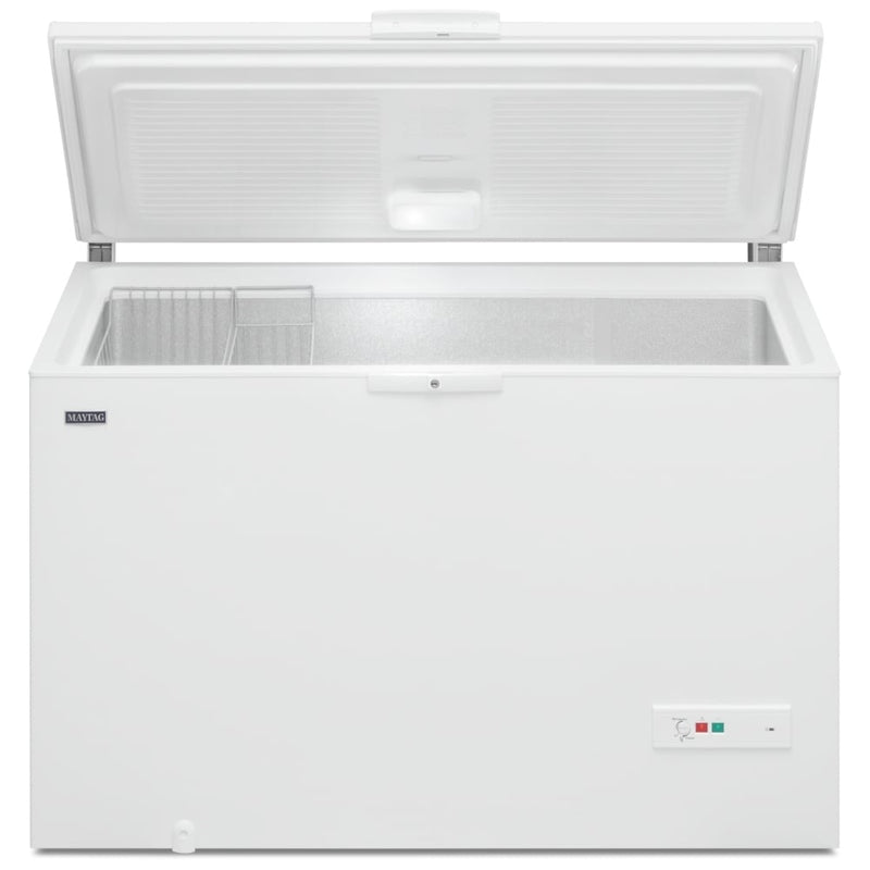 Maytag MZC5216LW Chest Freezer, 55.25 inch Width, 16 cu. ft. Capacity, Manual, Interior Light (Freezer), Convertible Fridge/Freezer, White colour