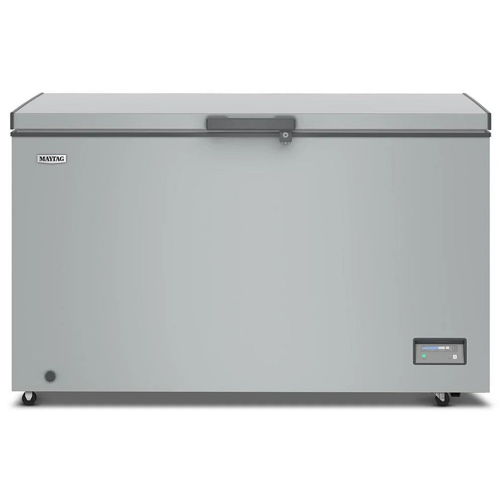 Maytag MZCC4316TG Chest Freezer, 60 inch Width, 16 cu. ft. Capacity, Manual, Interior Light (Freezer), Convertible Fridge/Freezer, Glacier Grey colour