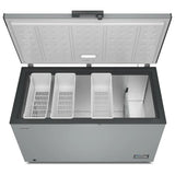 Maytag MZCC4316TG Chest Freezer, 60 inch Width, 16 cu. ft. Capacity, Manual, Interior Light (Freezer), Convertible Fridge/Freezer, Glacier Grey colour