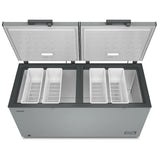 Whirlpool MZCC4319TG Chest Freezer, 66 inch Width, 19 cu. ft. Capacity, Manual, Interior Light (Freezer), Convertible Fridge/Freezer, Glacier Grey colour