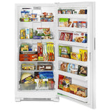 Maytag MZF34X18FW Upright Freezer, 30 inch Width, 18 cu. ft. Capacity, Automatic, Reversible Door, Interior Light (Freezer), White colour