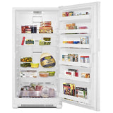 Maytag MZF34X20DW Upright Freezer, 33 inch Width, 20 cu. ft. Capacity, Automatic, Reversible Door, Interior Light (Freezer), White colour