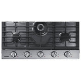Samsung NA30N6555TS - NA30N6555TS/AA Gas Cooktop, 30 inch Exterior Width, 5 Burners, 19,000 BTU Highest Burner, Stainless Steel colour