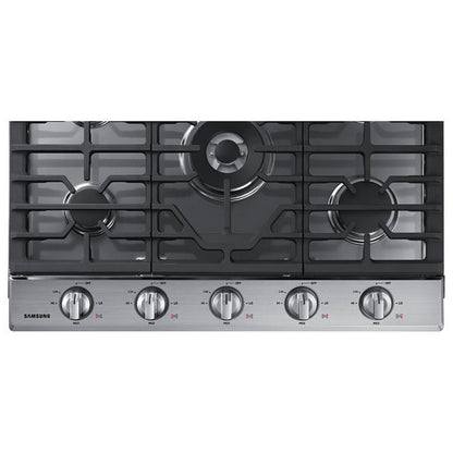 Samsung NA30N6555TS Gas Cooktop, 30 inch Exterior Width, 5 Burners, 19,000 BTU Highest Burner