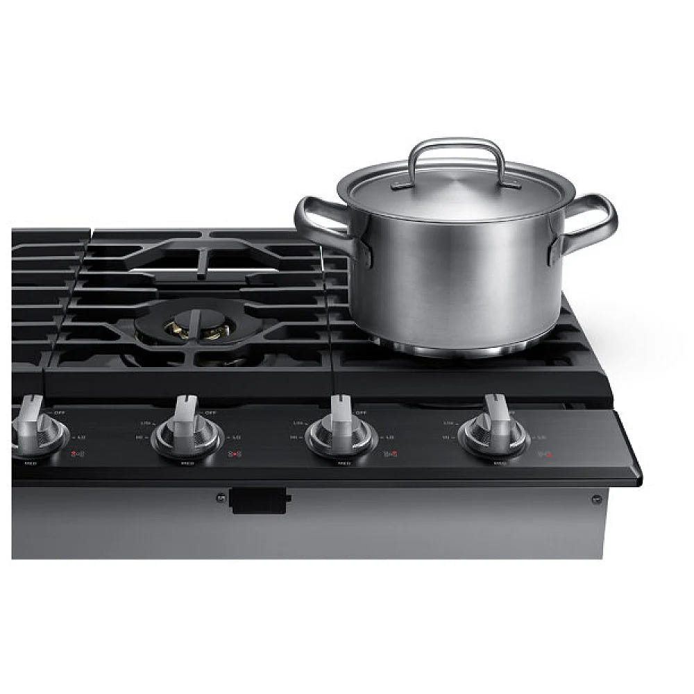 Samsung NA30N7755TG Gas Cooktop, 30 inch Exterior Width, 5 Burners, 22,000 BTU Highest Burner, Black Stainless Steel colour